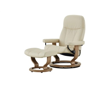 Stressless Relaxsessel mit Hocker creme - Leder Consul L ¦ creme ¦ Maße (cm): B: 85 H: 100 T: 77.0