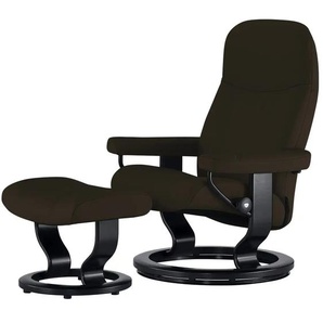 Stressless Relaxsessel mit Hocker Leder Consul - braun - Materialmix - 76 cm - 100 cm - cm 71,0 | Möbel Kraft
