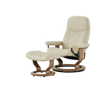 Stressless Relaxsessel mit Hocker Leder Consul - creme - Materialmix - 85 cm - 100 cm - cm 77,0 | Möbel Kraft