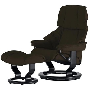 Stressless Relaxsessel mit Hocker Reno - braun - Materialmix - 75 cm - 106 cm - cm 75,0 | Möbel Kraft