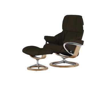 Stressless Relaxsessel mit Hocker Reno - braun - Materialmix - 79 cm - 109 cm - cm 75,0 | Möbel Kraft