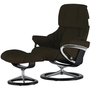 Stressless Relaxsessel mit Hocker Reno - braun - Materialmix - 83 cm - 110 cm - cm 76,0 | Möbel Kraft