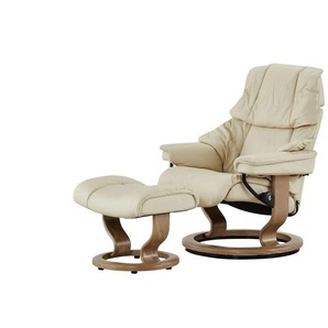 Stressless Relaxsessel mit Hocker Reno - creme - Materialmix - 88 cm - 108 cm - cm 78,0 | Möbel Kraft