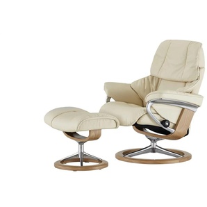 Stressless Relaxsessel mit Hocker Reno - creme - Materialmix - 92 cm - 110 cm - cm 80,0 | Möbel Kraft