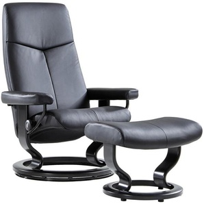 Stressless Sesselset City , Schwarz , Leder , Echtleder , Rindleder , Buche , Schichtholz , 76x109x76 cm , Wohnzimmer, Sessel, Relaxsessel