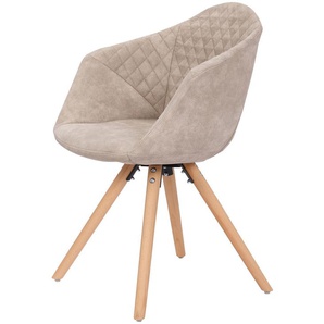 Studehave Dining Chair - Modern - White - Polyester - 55cm x 59cm x 82cm