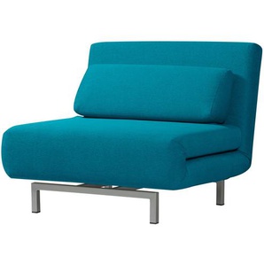 Schlafsessel Copperfield Webstoff Türkis/Türkis Stoff Zahira 92 x 78 x 85cm
