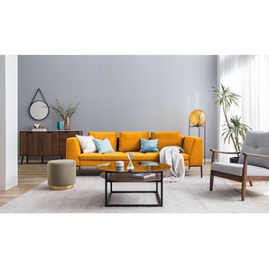 Studio Copenhagen Sofa Madison 3-Sitzer Senfgelb Samt 238x82x105 cm