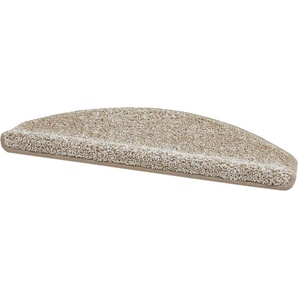Stufenmatte ANDIAMO Parla Teppiche Gr. B/L: 65 cm x 28 cm, 13 mm, 15 St., beige Stufenmatten Kurzflor, weicher Velours, 15 Stück in einem Set