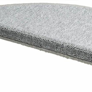 Stufenmatte ANDIAMO Rambo Teppiche Gr. B/L: 65 cm x 28 cm, 4 mm, 15 St., grau Stufenmatten melierte Schlinge, selbstklebend, 15 Stück in einem Set