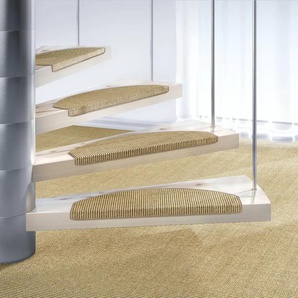 Stufenmatte DEKOWE Mara S2 Teppiche Gr. B/L: 25 cm x 65 cm, 5 mm, 15 St., beige (champagner) Stufenmatten 100% Sisal, große Farbauswahl, auch als Set mit 15 Stück erhältlich