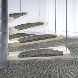 Stufenmatte DEKOWE Mara S2 Teppiche Gr. B/L: 25 cm x 65 cm, 5 mm, 15 St., grau (anthrazit) Stufenmatten 100% Sisal, große Farbauswahl, selbstklebend, auch als Set 15 Stück
