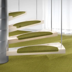 Stufenmatte DEKOWE Mara S2 Teppiche Gr. B/L: 25 cm x 65 cm, 5 mm, 15 St., grün (avocado) Stufenmatten 100% Sisal, große Farbauswahl, auch als Set mit 15 Stück erhältlich