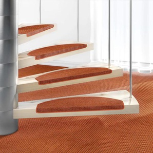 Stufenmatte DEKOWE Mara S2 Teppiche Gr. B/L: 25 cm x 65 cm, 5 mm, 15 St., orange (terra) Stufenmatten