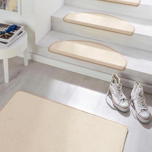Stufenmatte HANSE HOME Fancy Teppiche Gr. B/L: 23 cm x 65 cm, 7 mm, 15 St., beige Stufenmatten 15 Stück, Treppenmatten, Selbstklebend, Stufenteppich, Treppenstufen