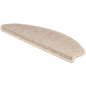 Stufenmatte Kalkutta | Sisaloptik | Beige | 19 x 56 cm | Halbrund