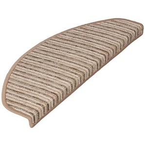Stufenmatte Trier | Beige | 23,5 x 65 cm | Halbrund