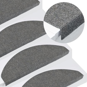Stufenmatten Selbstklebend 15 Stk. 65x22,5x3,5 cm Grau