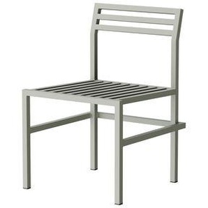 Stuhl 19 Outdoors metall grau / Aluminium - NINE - Grau