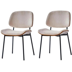 Stuhl 2er-Set  Odense ¦ beige ¦ Maße (cm): B: 48 H: 83