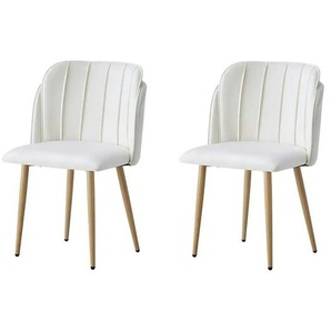 Stuhl 2er-Set  Nora ¦ beige ¦ Maße (cm): B: 51 H: 85