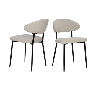Stuhl 2er-Set  ¦ beige ¦ Maße (cm): B: 56 H: 82