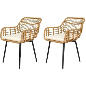 Stuhl 2er-Set  Hanoi ¦ braun ¦ Maße (cm): B: 55 H: 85