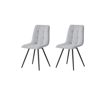 Stuhl 2er-Set  Bjorn ¦ grau ¦ Maße (cm): B: 45 H: 85