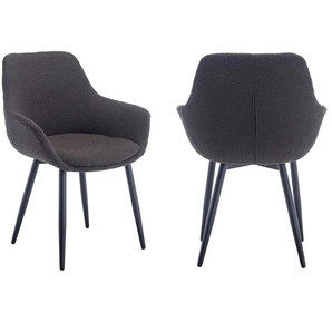 Stuhl 2er-Set   ¦ grau ¦ Maße (cm): B: 64 H: 86