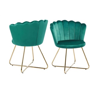 Stuhl 2er-Set ¦ grün ¦ Maße (cm): B: 69,5 H: 85