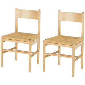 Stuhlpaar (2er-Set) - holzfarben - Materialmix - 47 cm - 76 cm - 45 cm | Möbel Kraft