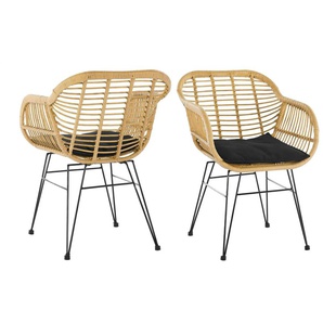 Stuhl 2er-Set - holzfarben - Materialmix - 56 cm - 80 cm | Möbel Kraft