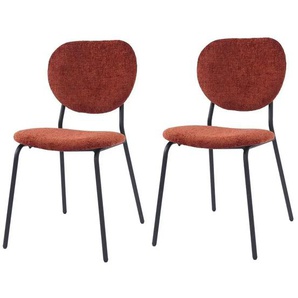 Stuhl 2er-Set  Suzuka ¦ rot ¦ Maße (cm): B: 49 H: 82,5