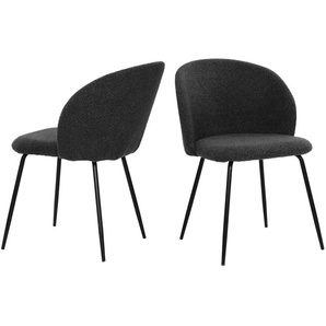 Stuhl 2er-Set Miriam ¦ schwarz ¦ Maße (cm): B: 60 H: 78