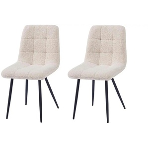 Stuhl 2er-Set  Bjorn ¦ weiß ¦ Maße (cm): B: 45 H: 85
