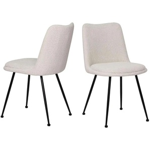 Stuhl 2er-Set - weiß - Materialmix - 58,5 cm - 83 cm | Möbel Kraft