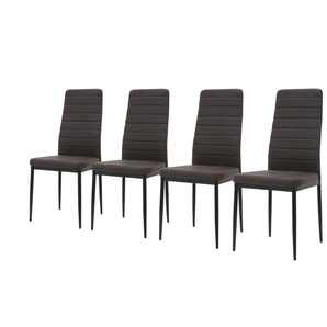 Stuhl 4er-Set Bart ¦ braun ¦ Maße (cm): B: 43 H: 96 T: 52.0