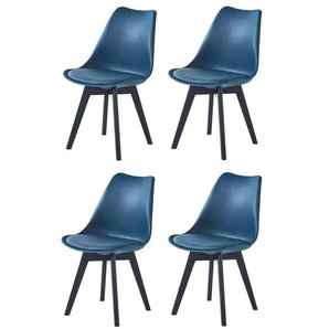Stuhl 4er-Set Esbjerg - blau - Materialmix - 49 cm - 84 cm | Möbel Kraft