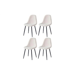 Stuhl 4er-Set - weiß - Materialmix - 46,5 cm - 86 cm | Möbel Kraft