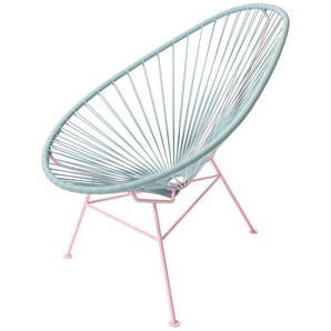 Stuhl Acapulco Chair Acapulco Design Bespannung memphisblau lila, 92x70x95 cm