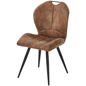 Stuhl - braun - Materialmix - 50 cm - 89,5 cm - 60 cm | Möbel Kraft