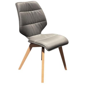 Stuhl Canvas, Leder, graniet