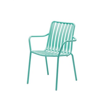 Armlehnstuhl Casablanca Aluminium mint grün, 84.2x58x59 cm