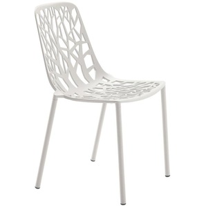 Stuhl Forest Fast weiss weiß, Designer Robby & Francesca Cantarutti, 81x48x53 cm