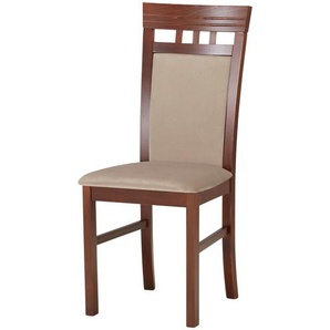 Stuhl - holzfarben - Materialmix - 43 cm - 96 cm - 47 cm | Möbel Kraft