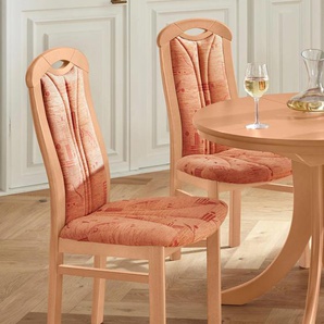 Stuhl HOME AFFAIRE ALEX Stühle beige (buche, orange) 4-Fuß-Stuhl Esszimmerstuhl Polsterstuhl Küchenstühle Stühle