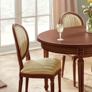 Stuhl HOME AFFAIRE LUIGI Stühle gelb (kirschbaumfarben, gruen, gelb) 4-Fuß-Stuhl Esszimmerstuhl Küchenstühle Stühle 2 Stück