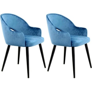 Stuhl KAYOOM Joris Stühle Gr. B/H/T: 56 cm x 78 cm x 47 cm, blau Kayoom