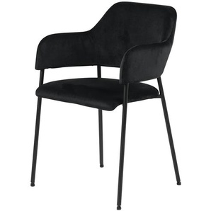 Stuhl  Lennox ¦ schwarz ¦ Maße (cm): B: 54 H: 82 T: 55.0