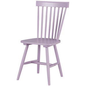 Esszimmerstuhl aus Massivholz - lila/violett - Materialmix - 49,5 cm - 87,5 cm - 49,5 cm | Möbel Kraft